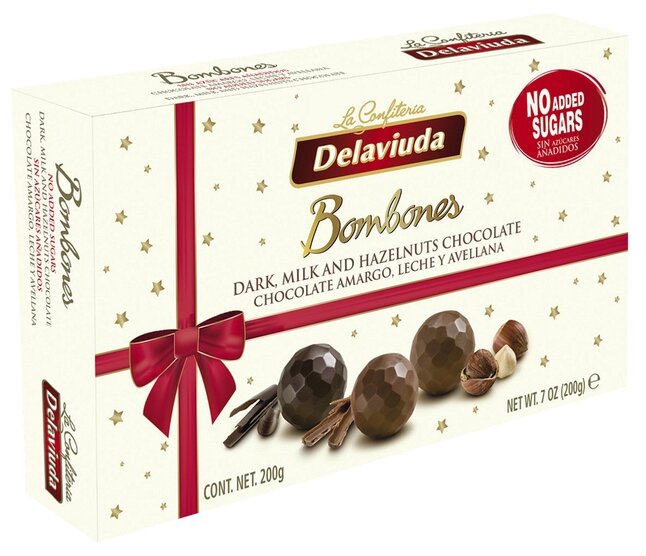 Шоколадные конфеты Delaviuda ассорти без сахара 200 гр - фотография № 1