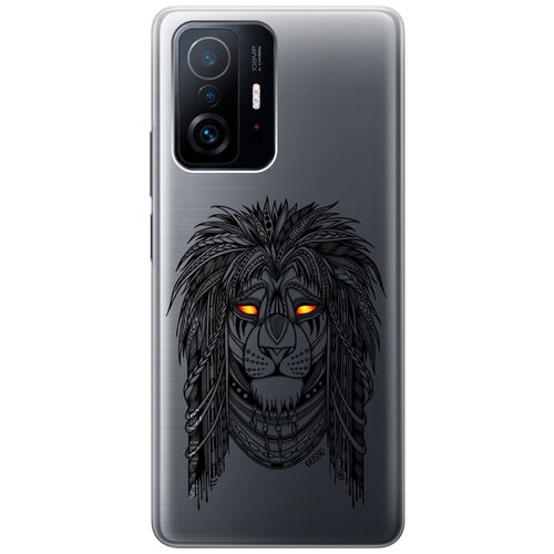 Силиконовый чехол на Xiaomi 11T, 11T Pro, Сяоми 11Т, 11Т Про с 3D принтом Grand Leo прозрачный чехол книжка на xiaomi 11t 11t pro сяоми 11т 11т про с 3d принтом grand wolf серый