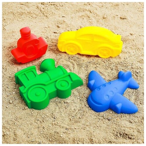 Набор для игры в песке №68, 4 формочки для песка, цвета микс соломон набор для игры в песке 68 4 формочки для песка цвета микс