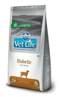 FARMINA VET LIFE CANIN DIABETIC для взрослых собак при сахарном диабете (12 кг) - фотография № 13