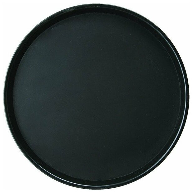 фото Поднос круглый прорезиненный d=40.6 см черный ProHotel bar 4080642