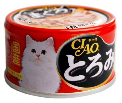 Japan Premium Pet CIAO Консервы для кошек с Тунцом, Крабом и Куриным филе 80 гр x 3 шт. - фотография № 2