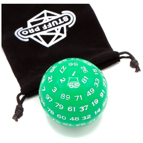 Кубик Stuff-Pro для ролевых игр (D100) Зелёный