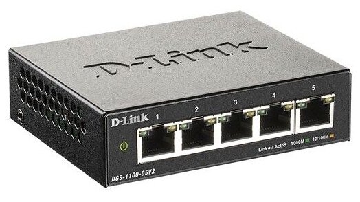 Коммутатор D-link DGS-1100-05V2A1A 284500₽