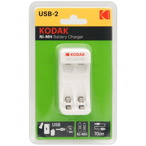 Зарядное устройство для аккумуляторов Kodak C8001B USB [K2AA/AAA], 1шт