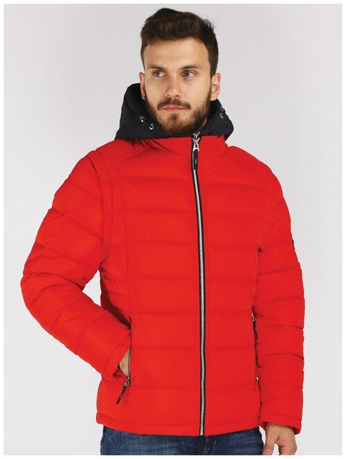 куртка A Passion Play зимняя, силуэт прямой, размер 52, красный