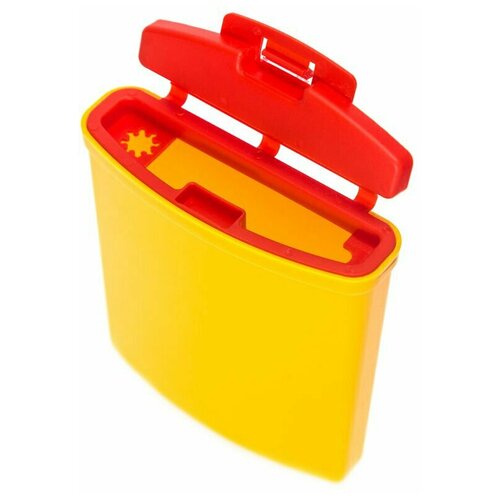 Комплект Ёмкость-контейнер для сбора острого инструмента 250 мл с иглосъемником желтый 5 шт/упак
