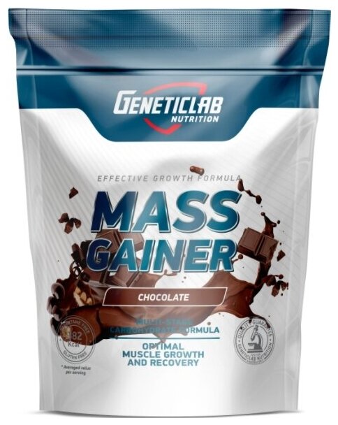 Гейнеры высокоуглеводные Geneticlab Nutrition Mass Gainer (1000 г) Шоколад