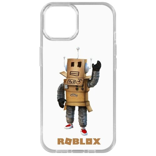 Силиконовый чехол / накладка / бампер Roblox-Мистер Робот для iPhone 14