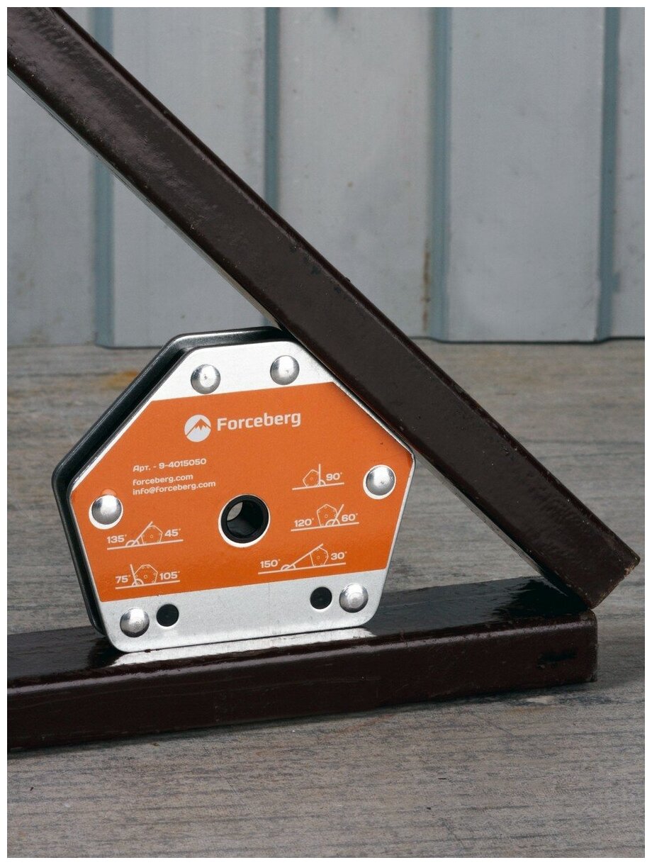 Магнитный держатель Forceberg для сварки и монтажа металлических конструкций для 6 углов до 25 кг.