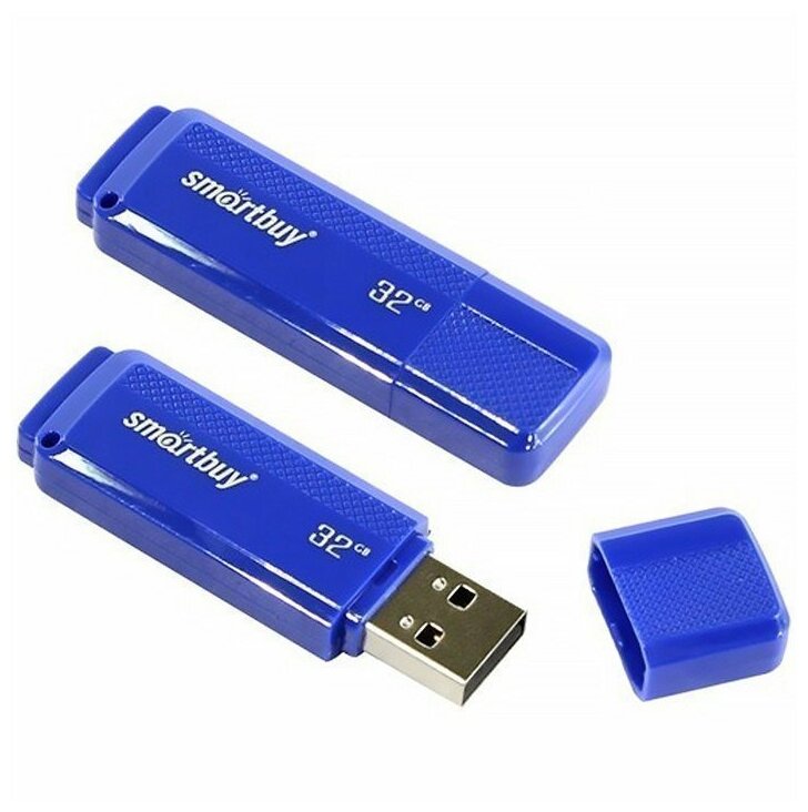 Память Smart Buy "Dock" 32GB USB 2.0 Flash Drive синий