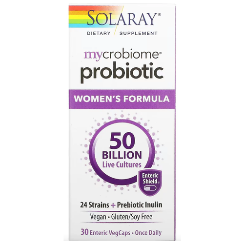 Solaray Mycrobiome Probiotic Women's Formula One Daily (пробиотик Mycrobiome женская формула) 30