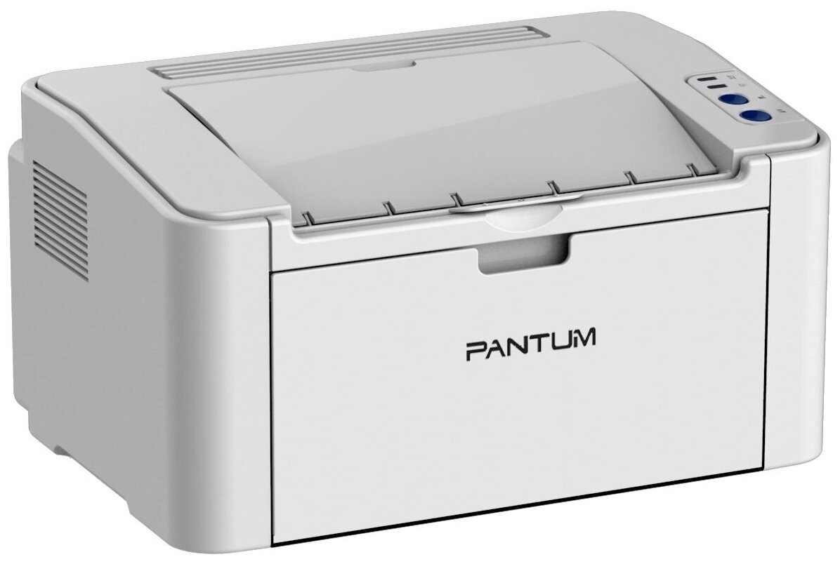 Принтер Pantum P2506W черно-белый, цвет: серый