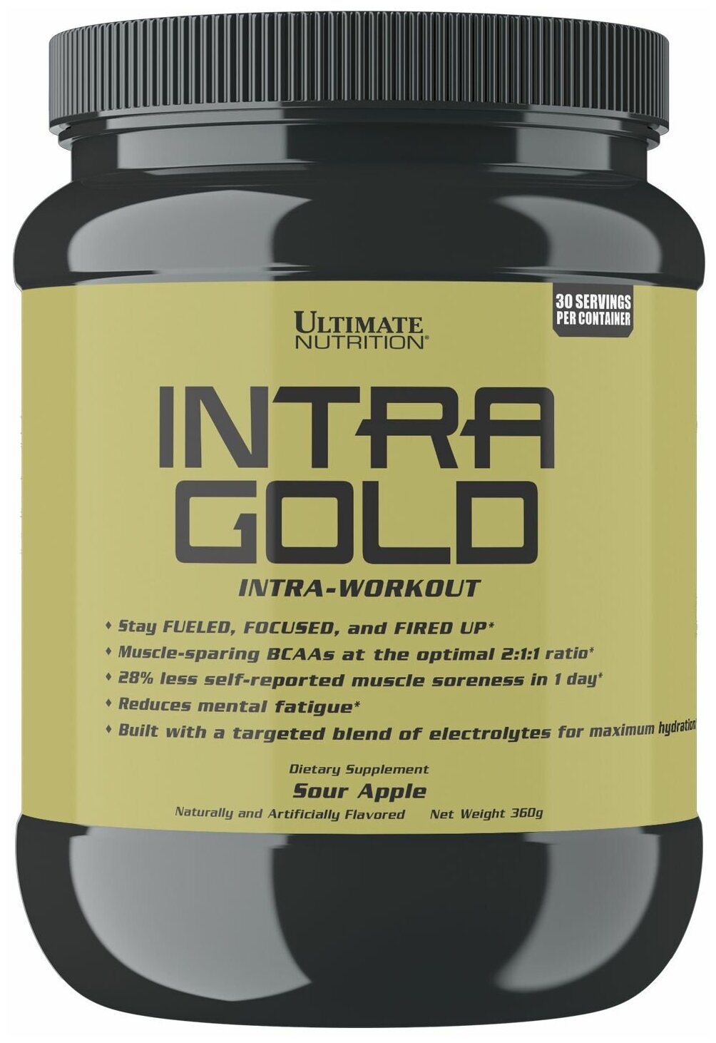 Ultimate Nutrition INTRA GOLD со вкусом Кислое яблоко 360 гр