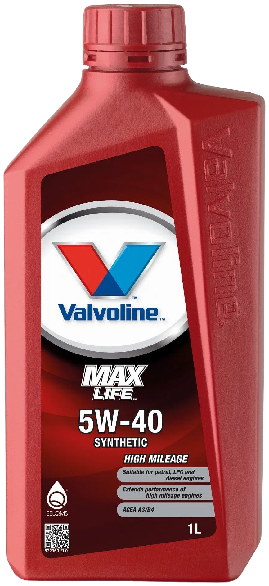 Синтетическое моторное масло VALVOLINE MaxLife Synthetic 5W-40, 1 л