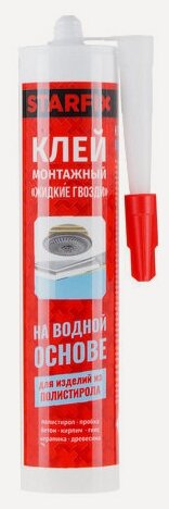 Изображение товара Клей монтажный STARFIX Жидкие гвозди 300 мл (SM-63159-1)