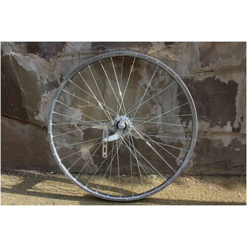 фото Колесо в сборе заднее 24 дюйма , сталь , ножной тормоз/v-brake велопрайм