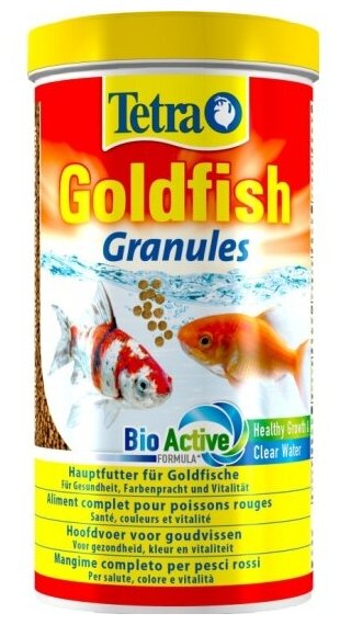 TETRA GOLDFISH GRANULES корм гранулы для золотых рыбок и других холодноводных рыб (1 л) - фотография № 6