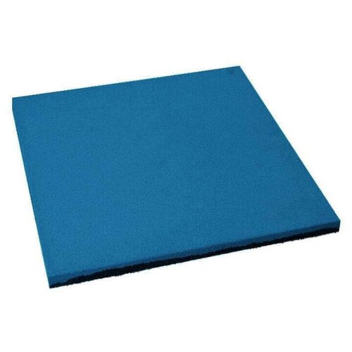 Newmix Резиновая плитка Квадрат 40 мм грунт (Яйцо) синяя