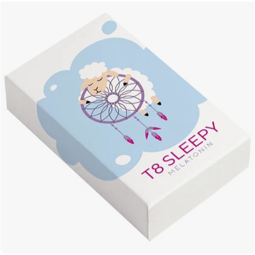 T8 SLEEPY Tayga 8 / Т8 Слипи / Пищевые полоски под язык для нормализации сна с мелатонином, витаминами В1, В6, гамк, L-теанином, оксидом цинка