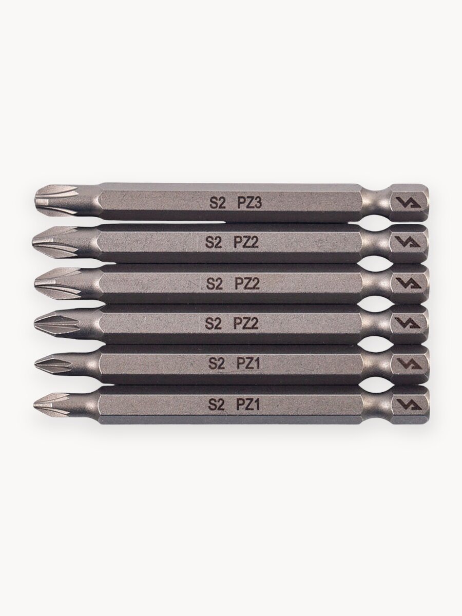 Набор бит PZ 70 мм 6 шт VIRA