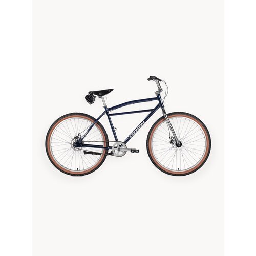 Велосипед городской HORH DUDE Blue-Chrome 27,5(2025)для взрослых ростом 185-195см, стальная рама 21