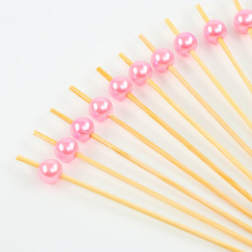 Шпажки для канапе Жемчужина набор 24 шт цвет розовый 468₽