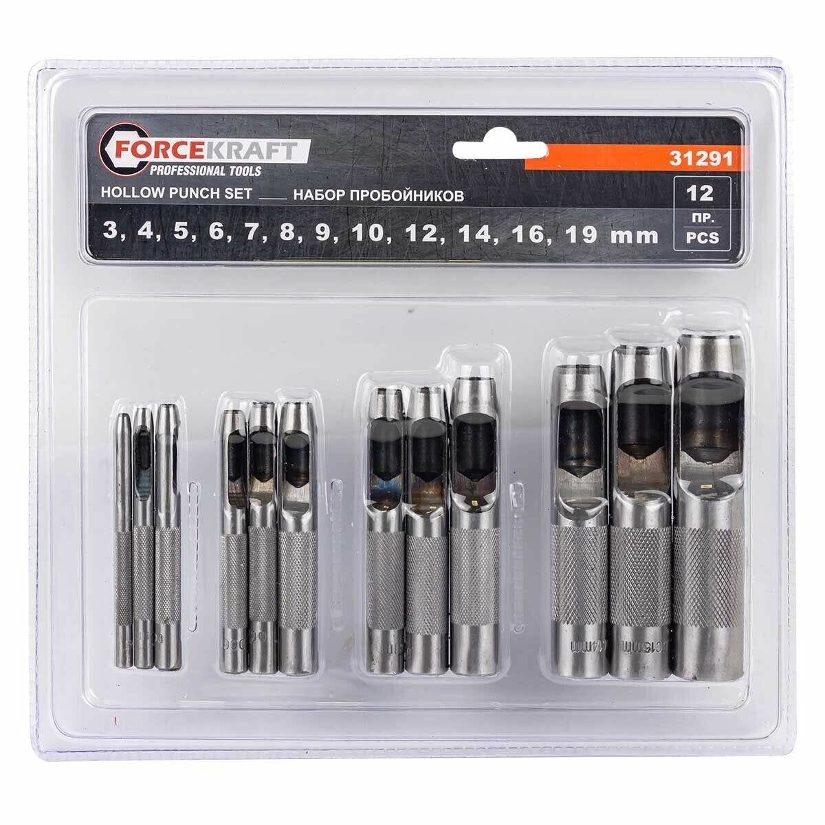 фото Набор пробойников, 12пр FORCEKRAFT FK-31291