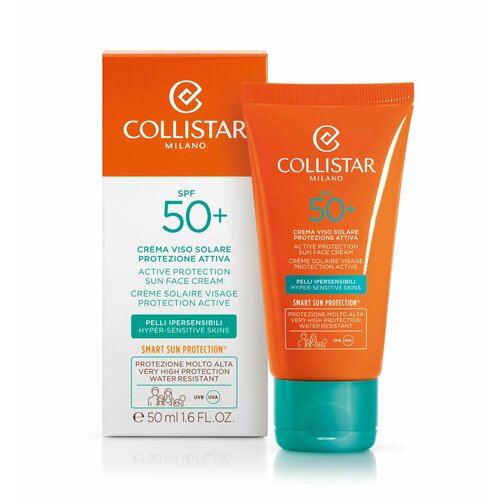 Collistar - Active Protection Sun Face Cream SPF 50+ Солнцезащитный крем для лица для гиперчувствительная кожа 50 мл