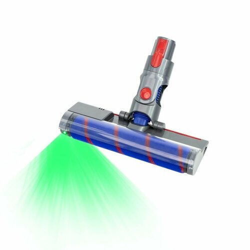 Ультралегкая щетка для пылесоса Dyson V8 V7 V10 V11 V15 Насадка с лазерной зеленой подсветкой и съемным моющимся мягким валиком 4890₽