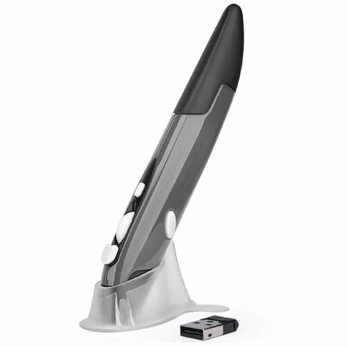 Мышь-перо беспроводная Finedraw серый 1208₽