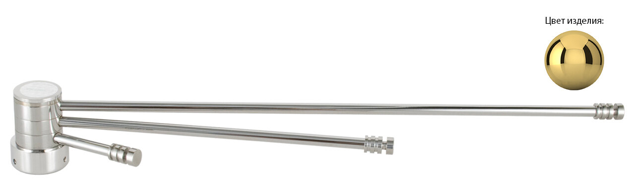 Полотенцедержатель Вешалка Сунержа  веер дв  н ж для РЭБ  Золото  Золото