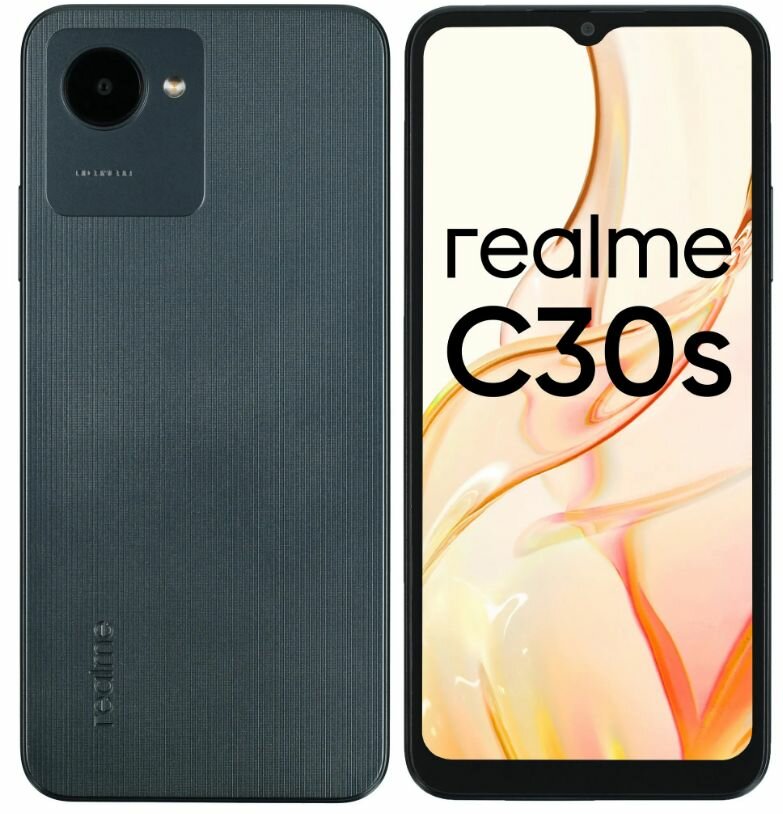 6,5" Смартфон realme C30S 4/64 ГБ (6053074) 2022, черный