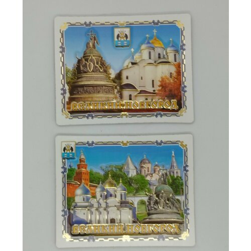 Набор из двух рельефных виниловых магнитов 