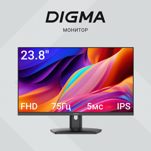 238 Монитор Digma Progress 24P201F 1920x1080 IPS 75Гц 1хHDMI черный dm24sb10 12687₽