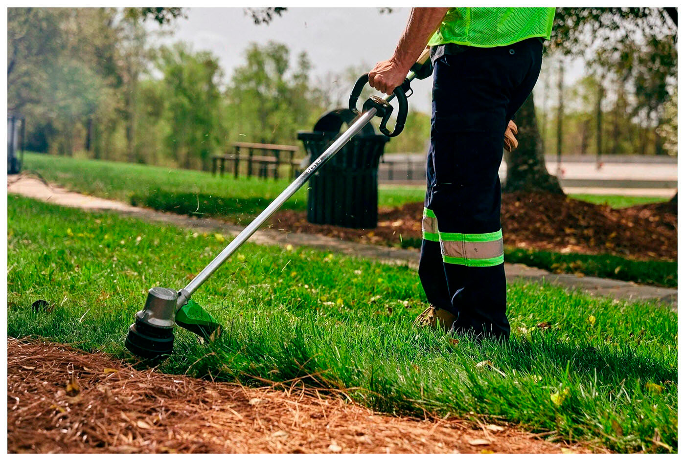 Аккумуляторный триммер Greenworks 82V - фото №13