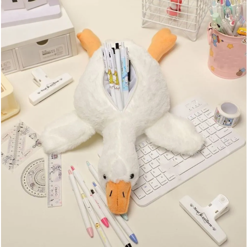 Пенал Плюшевый Гусь/Утка 50см, белый