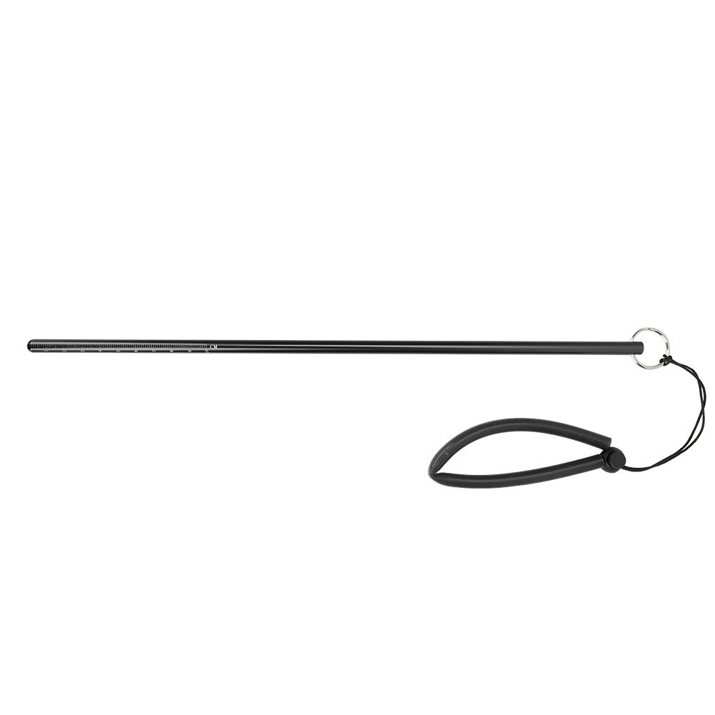 Палочка-указатель для щекотки из алюминиевого сплава для подводного плавания с измерением и шнурком (черная)