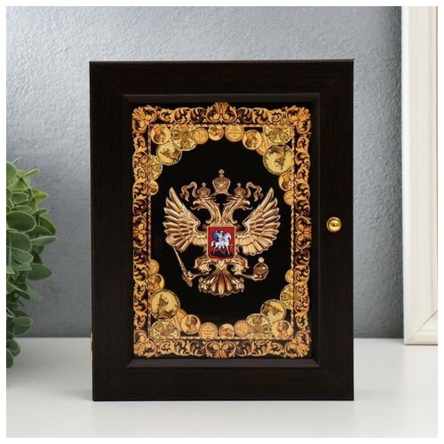 Ключница Герб венге 17х22 см 1593₽