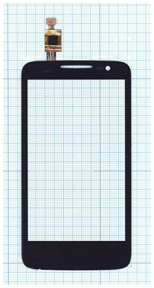 Сенсорное стекло (тачскрин) для Alcatel One Touch M'Pop 5020D черное