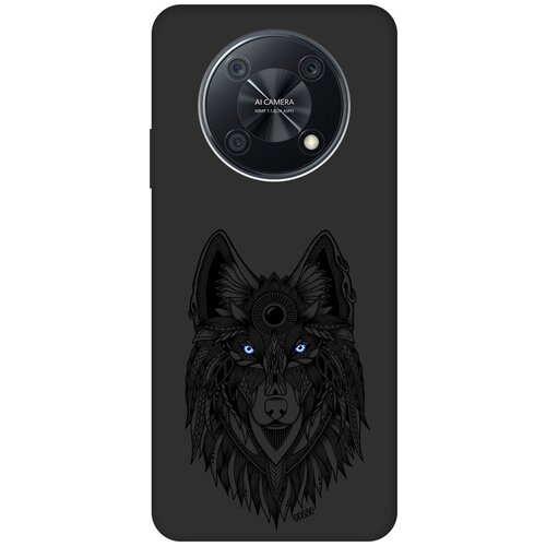 Матовый Soft Touch силиконовый чехол на Huawei nova Y90, Хуавей Нова У90 с 3D принтом Grand Wolf черный матовый soft touch силиконовый чехол на huawei nova y90 хуавей нова у90 с 3d принтом grand wolf черный