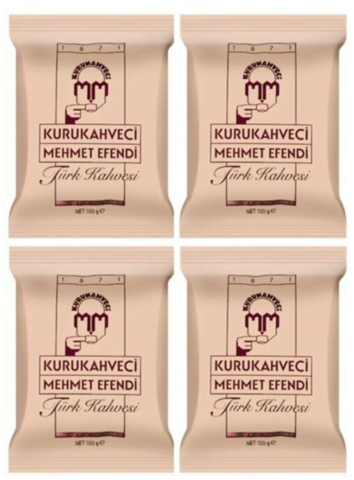 Кофе молотый Kurukahveci Mehmet Efendi, 100 г, мягкая упаковка, 4 уп.