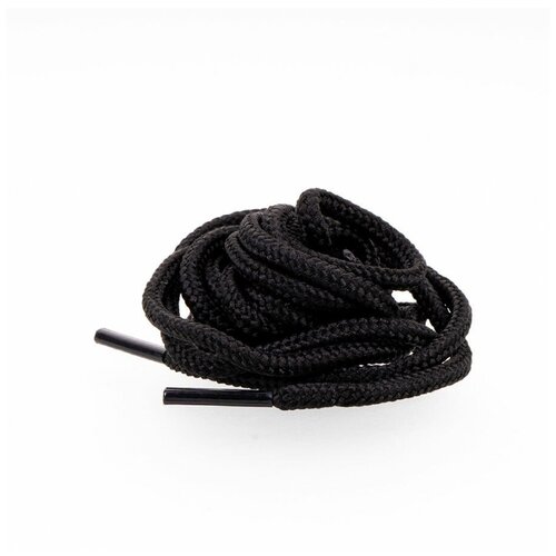Шнурки черные 200 см круглые