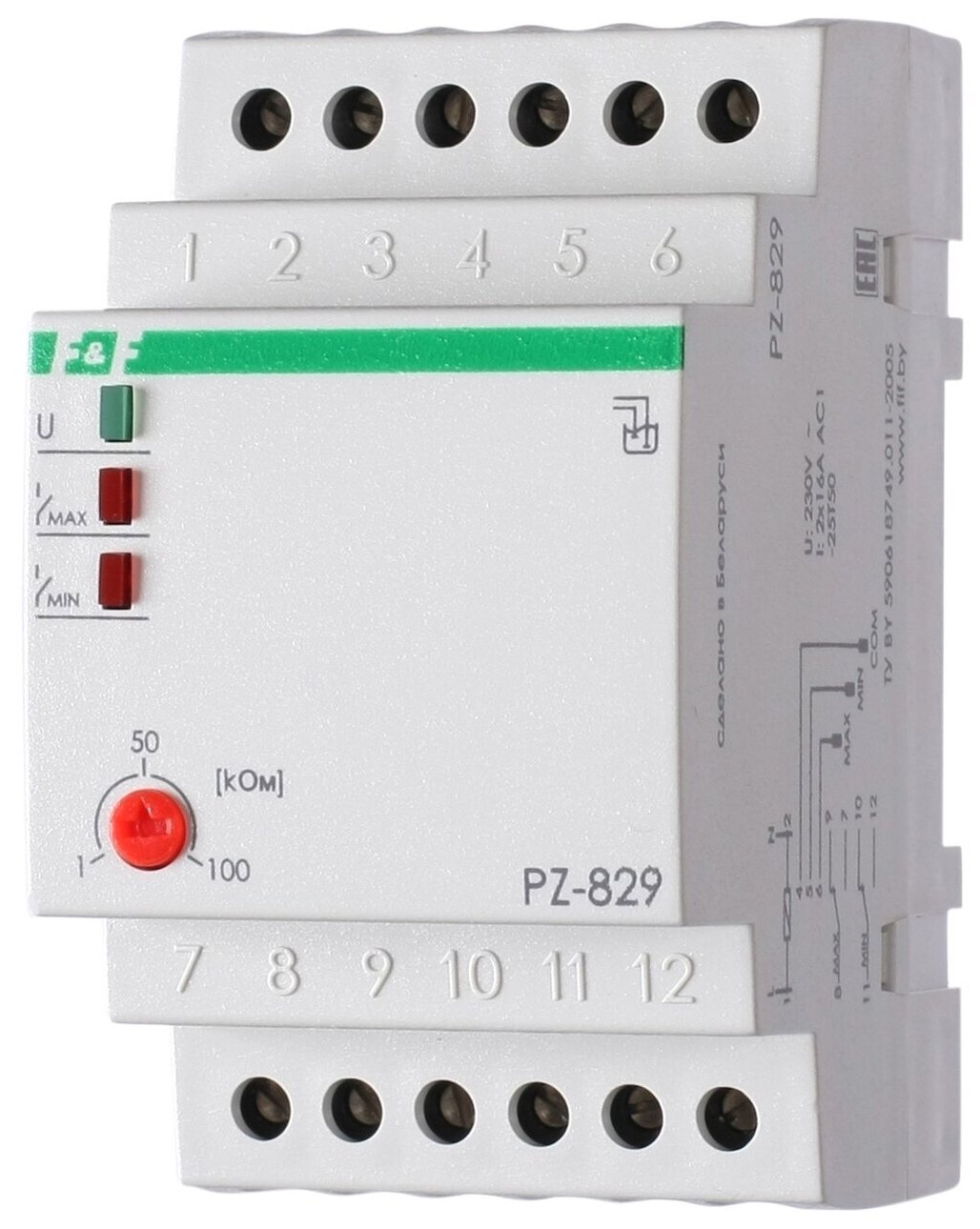 Реле уровня жидкости F&F PZ-829 (без датчиков)