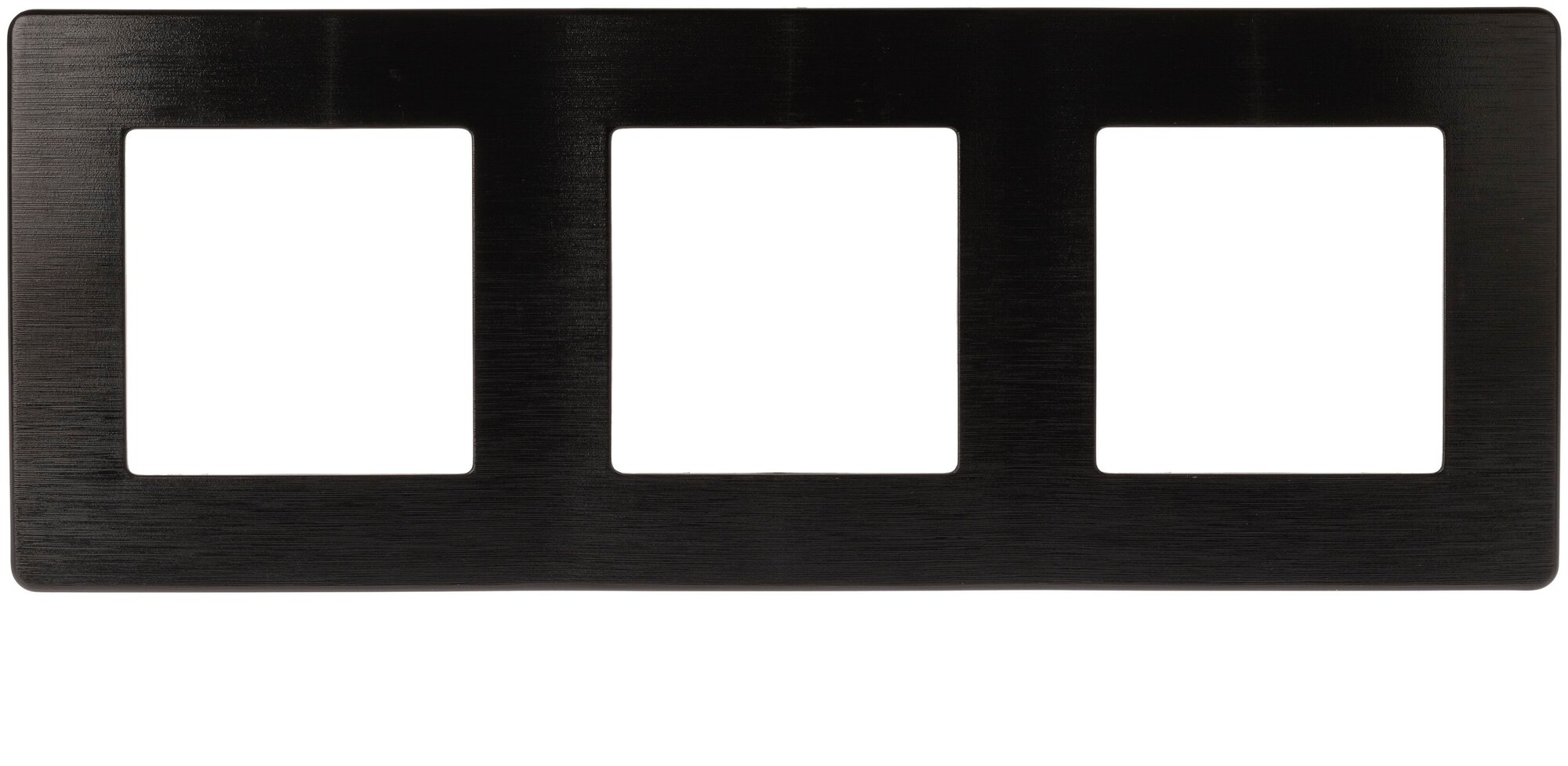 Рамка для розеток и выключателей ЭРА Серия 12 12-5103-06 на 3 поста, Сатин, чёрный арт. Б0052524 (1 шт.)