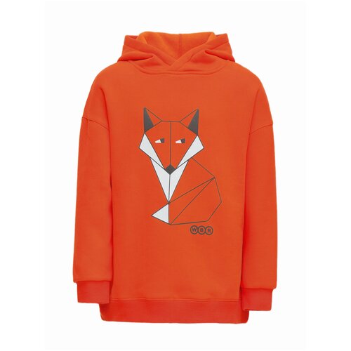 фото Толстовка детская wbr, 66-028, оранжевый 140