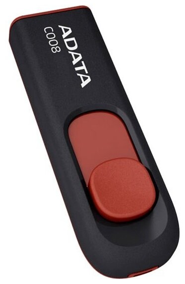 USB флешка Adata C008 16Gb black/red USB 2.0