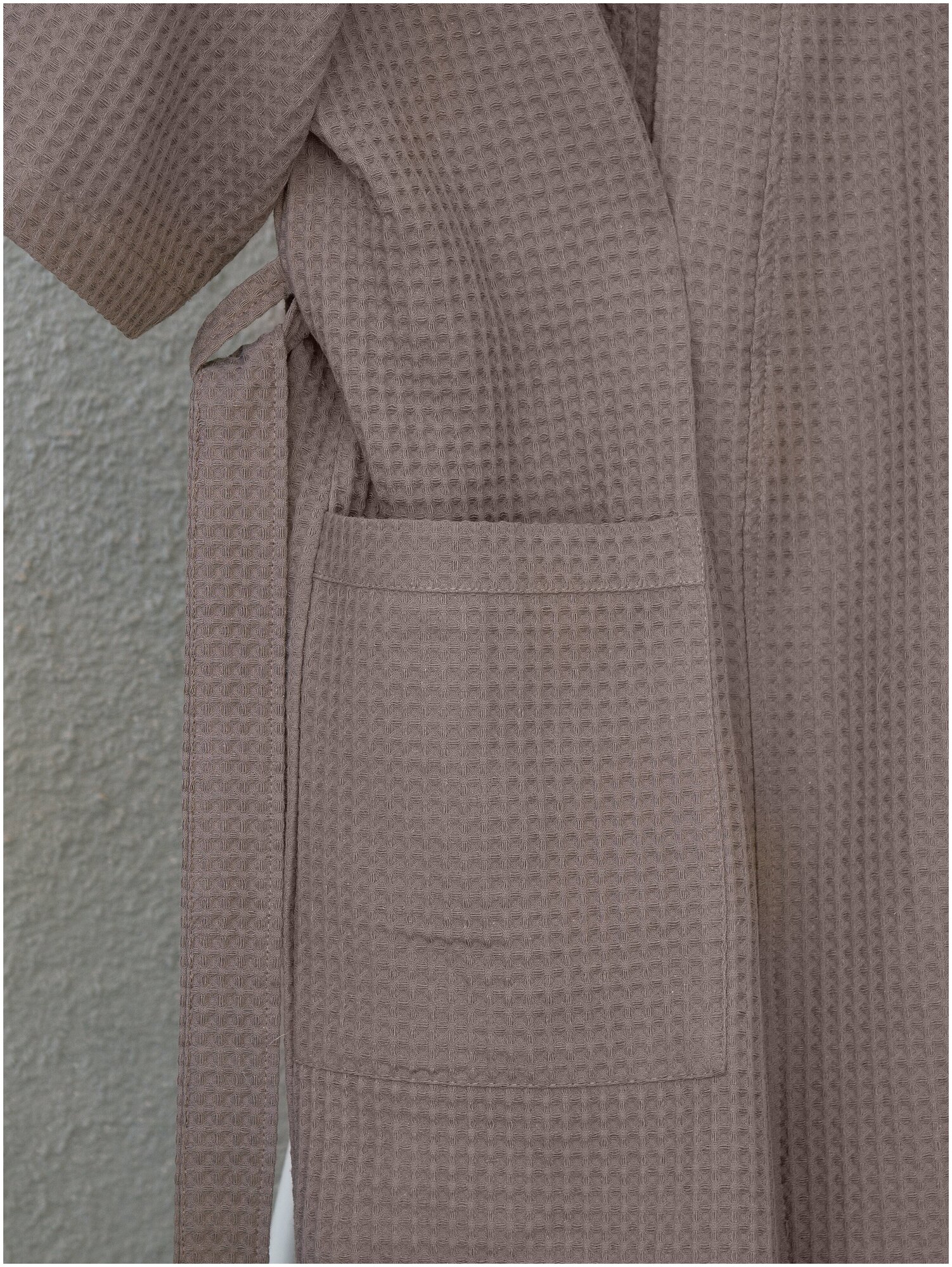 Халат Вологодский текстильный комбинат, размер 52-54, коричневый - фотография № 7