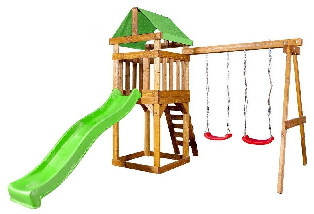 Деревянная детская площадка Babygarden Play 2 габариты 2.7 x 3.3 м