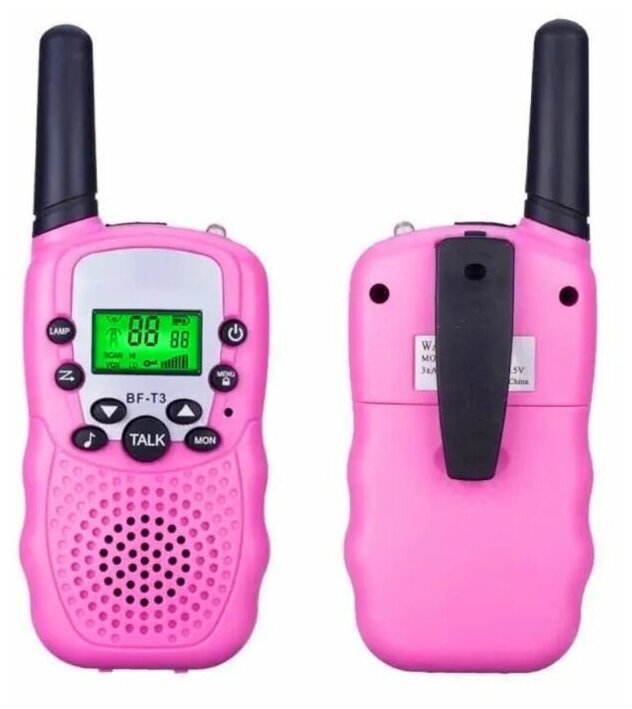 Комплект двух раций Baofeng BF-T3 UHF Розовый